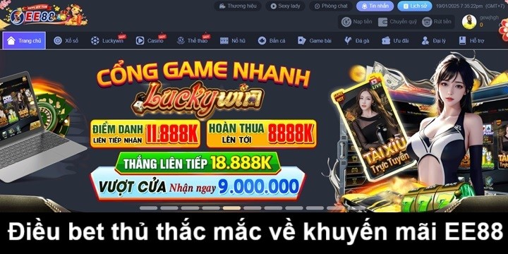 Câu hỏi thường gặp về khuyến mãi tại EE88