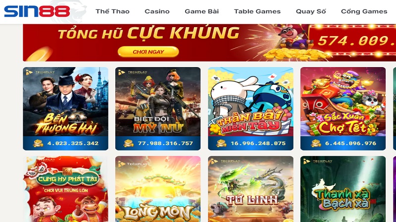 Sin88 thiên đường của hàng loạt dịch vụ giải trí trực tuyến