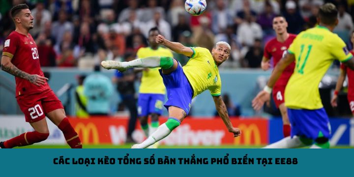 Các loại kèo tổng số bàn thắng phổ biến tại EE88